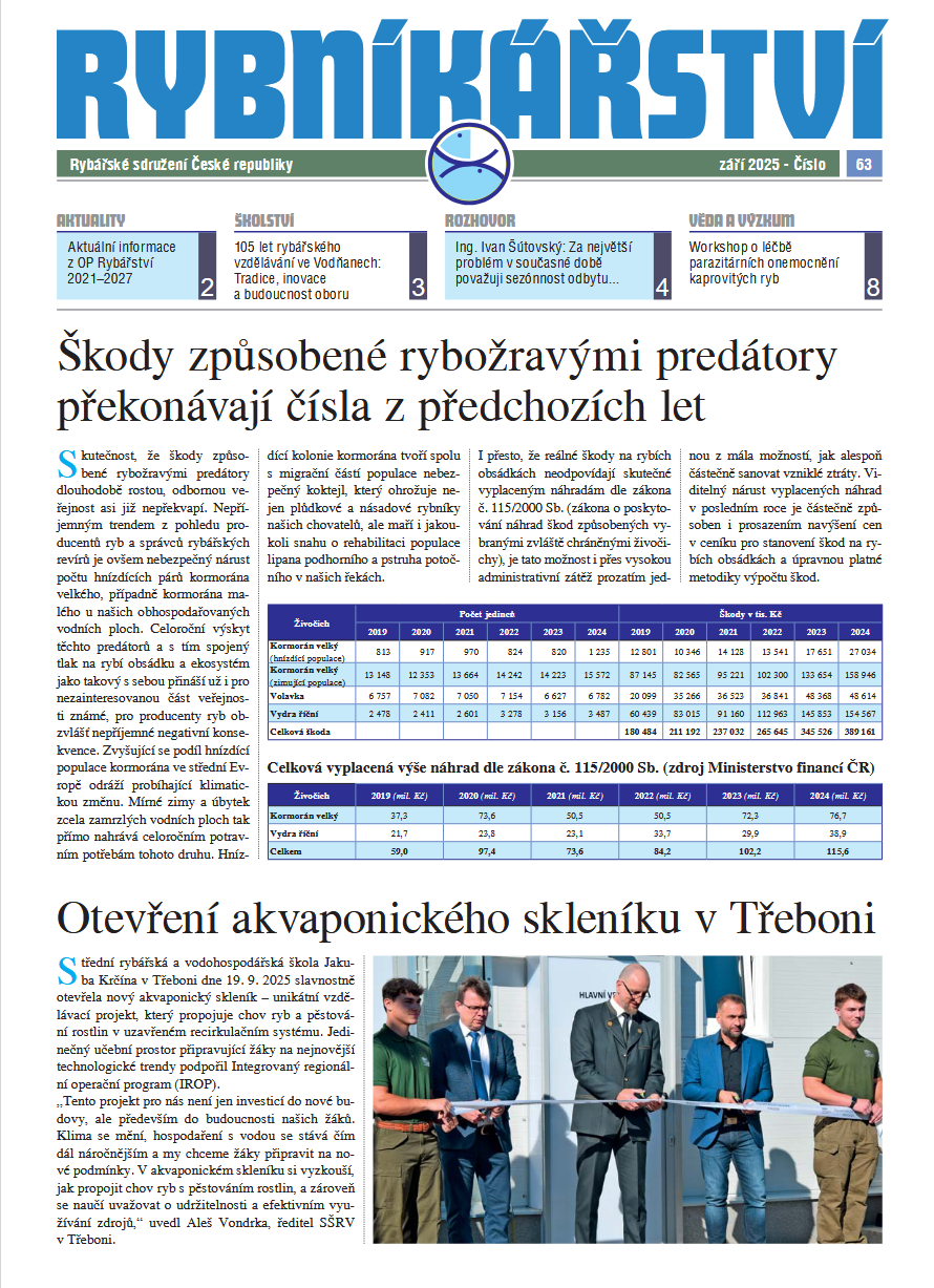 Rybníkářství 63. číslo, září 2025